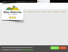 Tablet Screenshot of hubertus-winterspelt.de